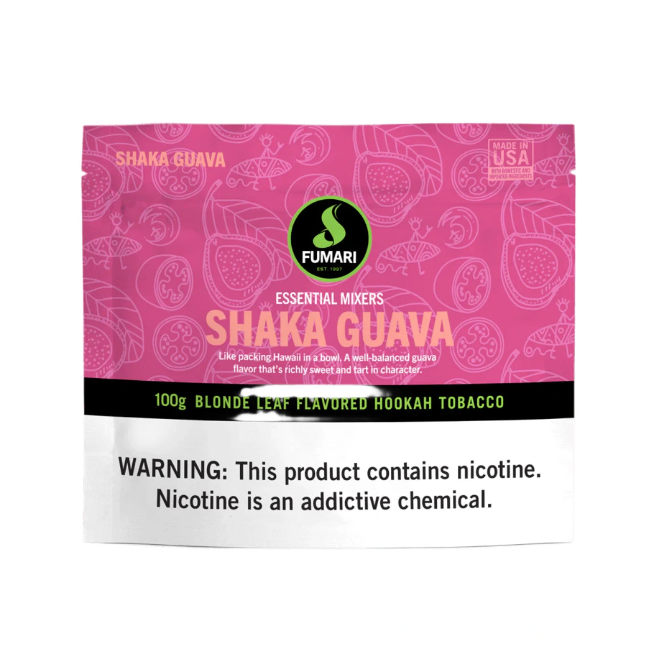 FumariHookahTobacco_100G_ShakaGuava