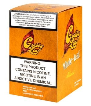 Grabba Leaf | Whole Fronto Leaf | 10 Pack Box | Natural
