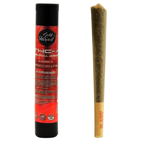 GoldHarvest_2GPrerolls_THCAJoints_ForbiddenFruit1