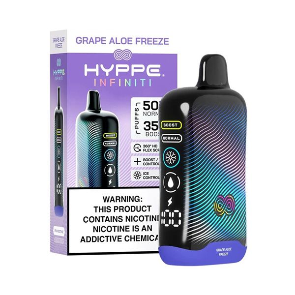 Hyppe Infiniti | 50K Puffs | 5% Nicotine | 5 Pack | Multiple Flavor Option