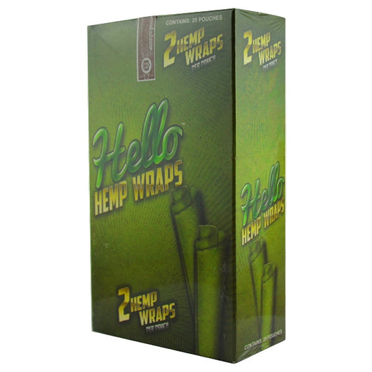 Hello Hemp Wraps | 20 Pouches | 2 Hemp Wraps