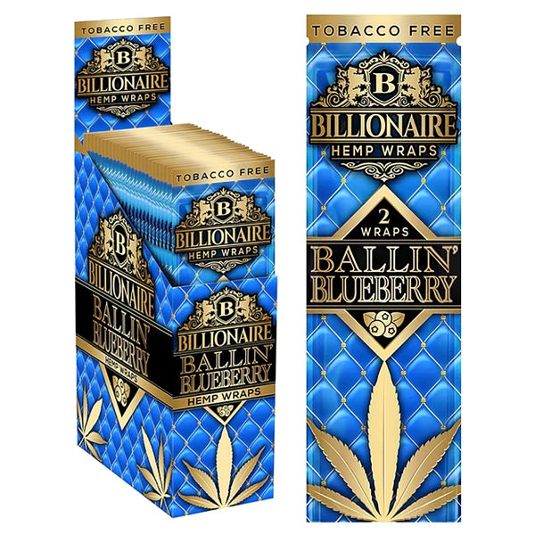 Billionaire Hemp Wraps | 2 Wraps | 25 Packs