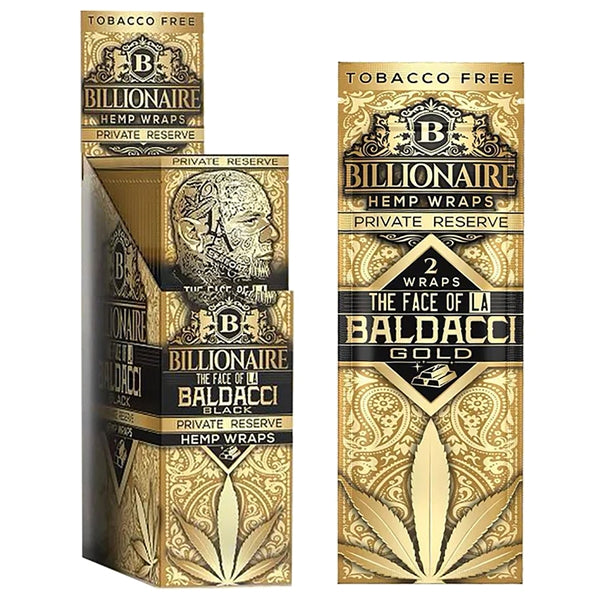 Billionaire Hemp Wraps | 2 Wraps | 25 Packs