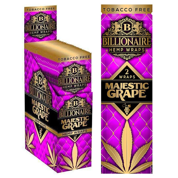 Billionaire Hemp Wraps | 2 Wraps | 25 Packs