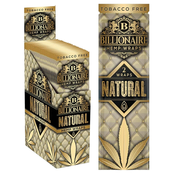 Billionaire Hemp Wraps | 2 Wraps | 25 Packs