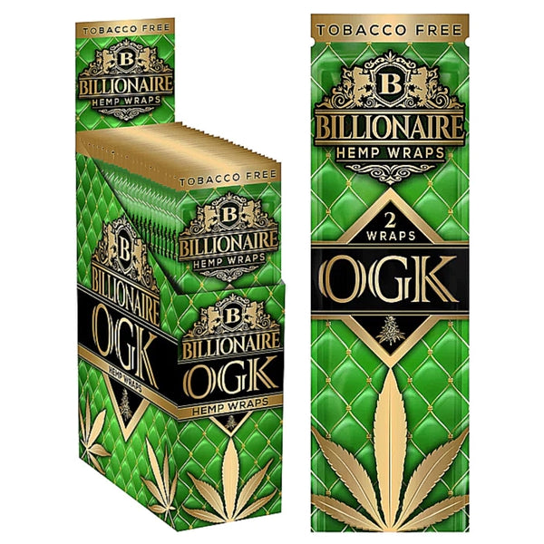 Billionaire Hemp Wraps | 2 Wraps | 25 Packs