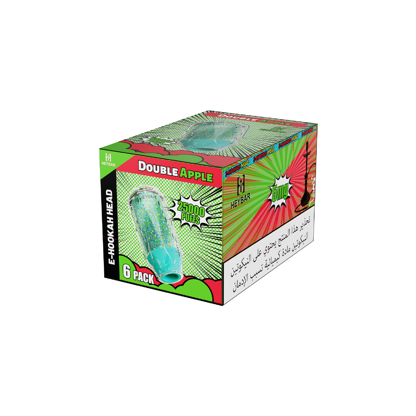 Heybar_Disposable_25KPuffs_DoubleApple