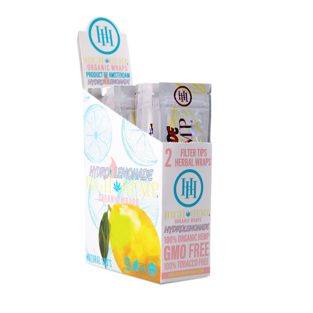 HighHemp_2Wraps_25Pouches_HydroLemonade