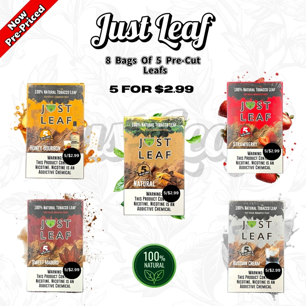 JustLeaf_NaturalTobaccoLeaf_Pre-Priced_CoverPicture