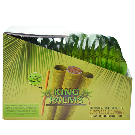 King Palms All Natural Hand Rolled Leaf. 24 Count. 2 Each