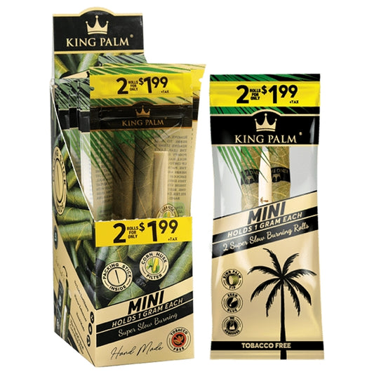 King Palm | 2 Mini Rolls for $1.99 | 20 Pouches