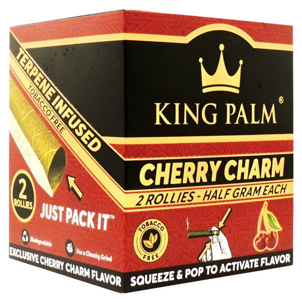 King Palms | Half Gram Each | 2 Rollies | 20 Pack | Cherry Charm