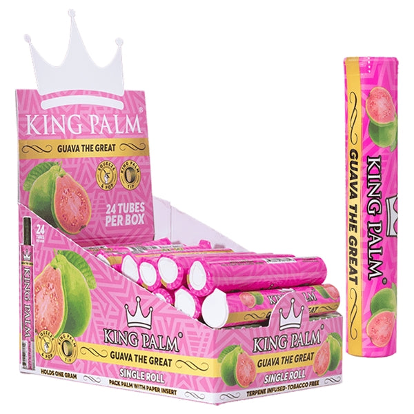 King Palm | 1 Gram Single Roll | 24 Tubes Per Box