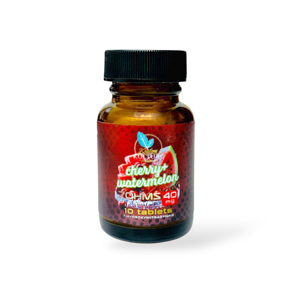 KratomKulture_7OHMSPlatinum_40MG_10Tablets_CherryWatermelon