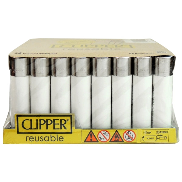 Clipper Lighters | Large | 48 Count | White