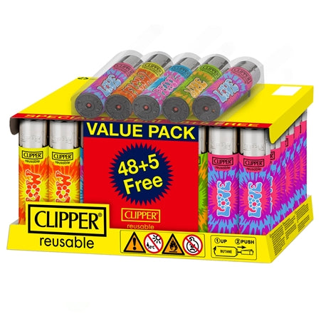Clipper Lighters | Large | 48+5 Free | Psycho Animals