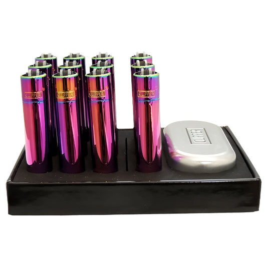 Clipper Lighters Display 12ct | Icy