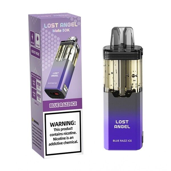 LostAngel_MateDisposablePod_50KPuffs_BlueRazzIce