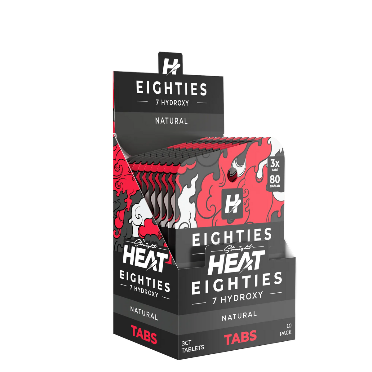 Straight Heat Eighties 7-Hydroxy | 3CT | 80MG | 10 Pack | Multiple