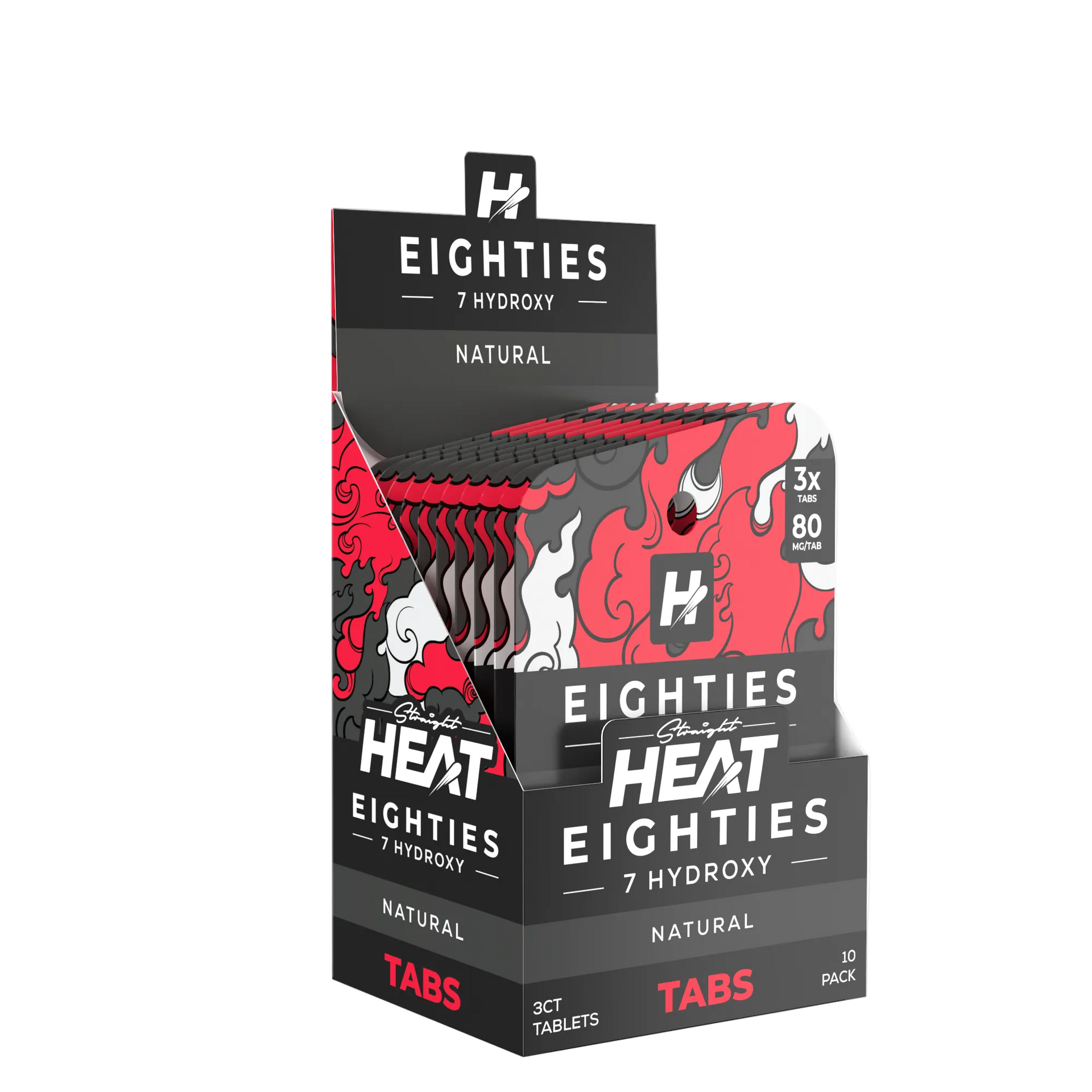 Straight Heat Eighties 7-Hydroxy | 3CT | 80MG | 10 Pack | Multiple