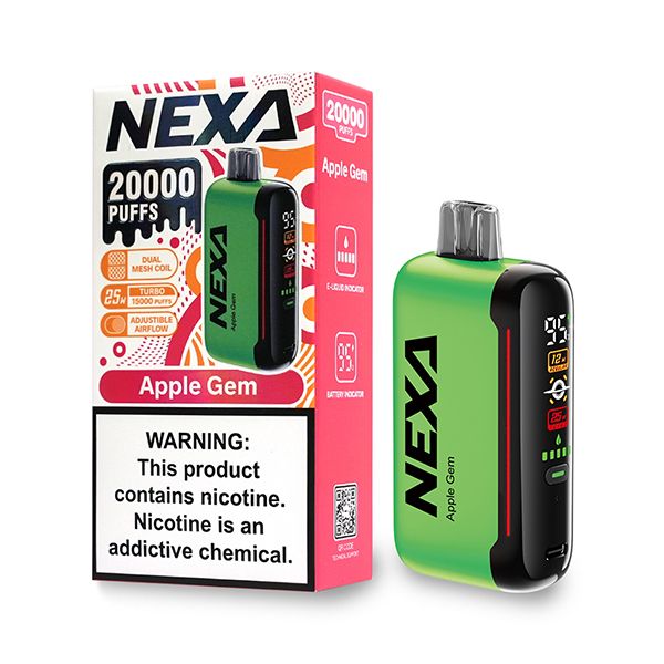 Nexa_20KPuffs_5Pack_AppleGem