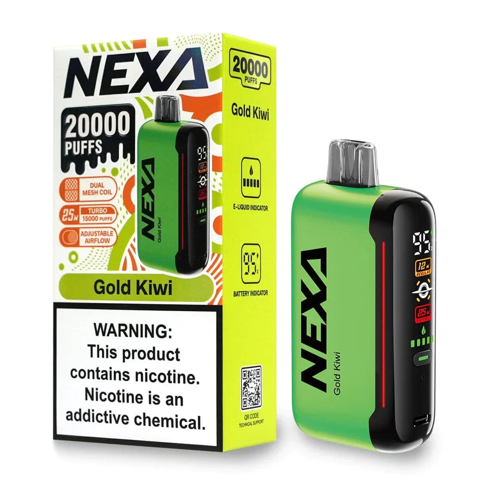 Nexa_20KPuffs_5Pack_GoldKiwi