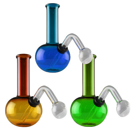 Oil Burner Water Pipe | Color Throughout | 6"