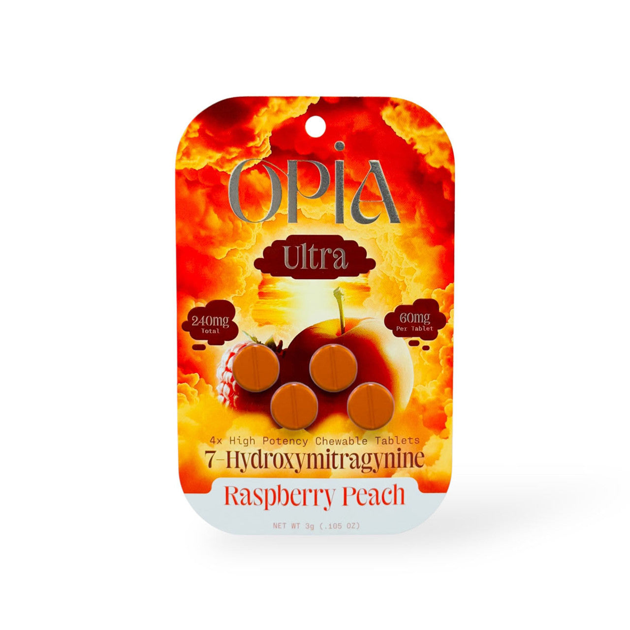 OpiaUltra_7Hydroxy_240MG_RaspberryPeach