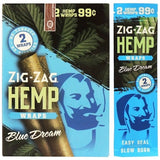 Zig-Zag Hemp Wraps | 25 Packs | 2 Wraps Each Pack | 50 Hemp Wraps | 4 Flavor Choices