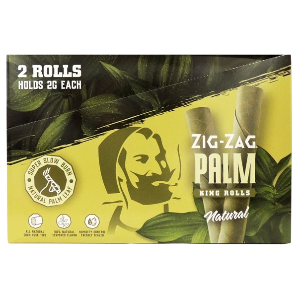 Zig-Zag Palm | King Rolls | 2G | 2 Rolls | 15 Packs | Natural