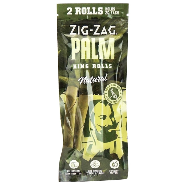 Zig-Zag Palm | King Rolls | 2G | 2 Rolls | 15 Packs | Natural