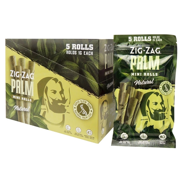 Zig-Zag Palm | Mini Rolls | 5 Rolls | 15 Packs