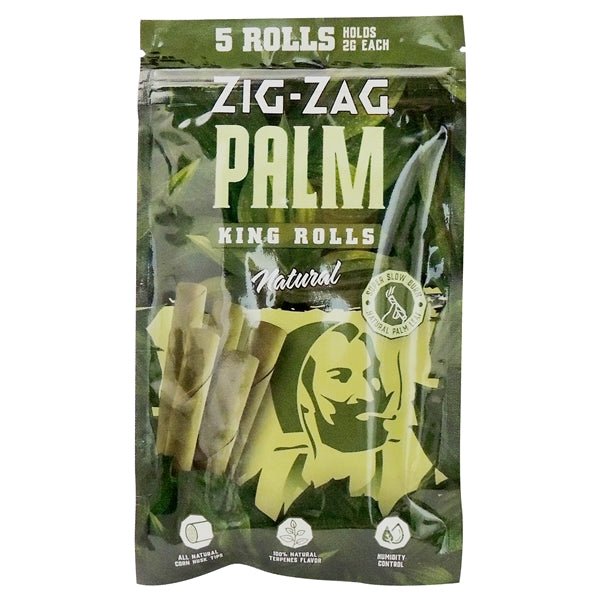 Zig-Zag Palm | King Rolls | 2G | 5 Rolls | 15 Packs | Natural