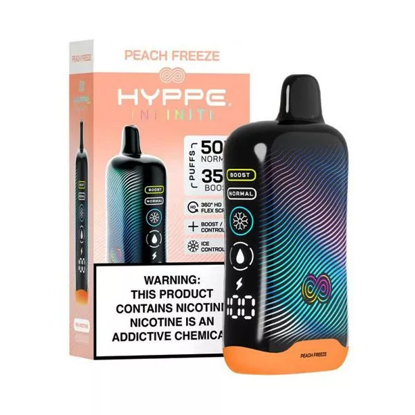 Hyppe Infiniti | 50K Puffs | 5% Nicotine | 5 Pack | Multiple Flavor Option