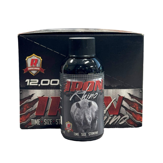 IRON RHINO 12000 | 12 Bottles Per Display | 2oz Per Bottle