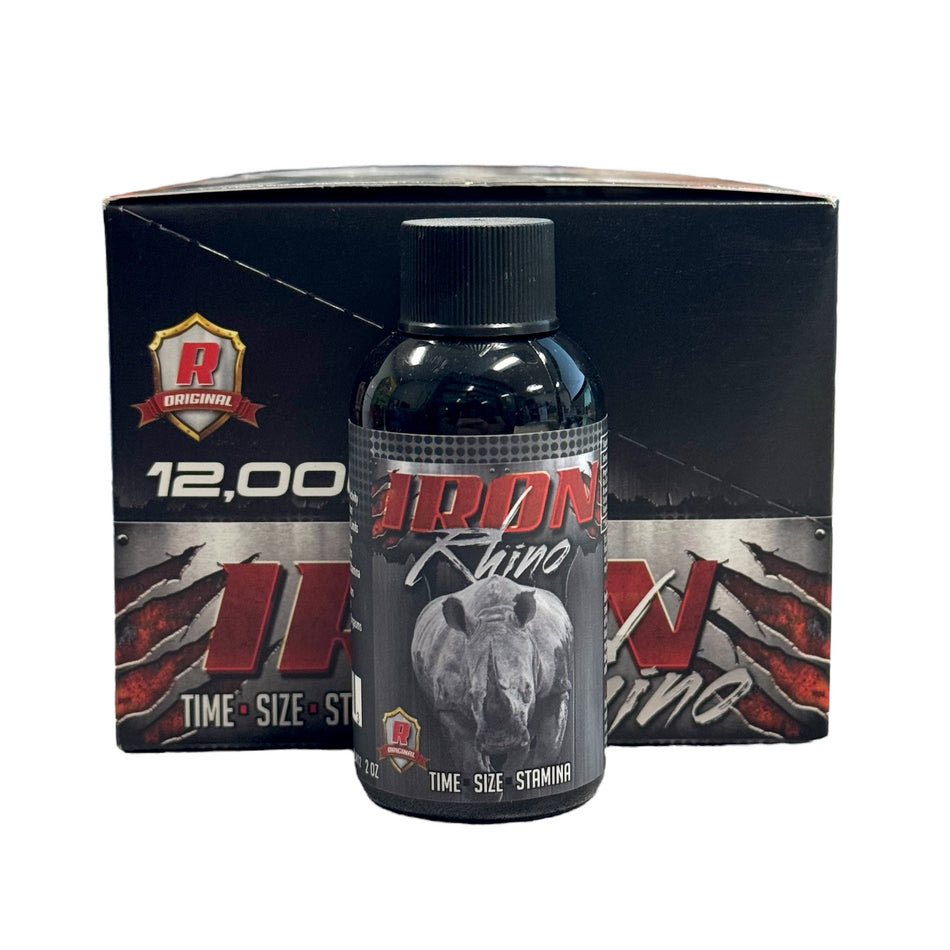 IRON RHINO 12000 | 12 Bottles Per Display | 2oz Per Bottle