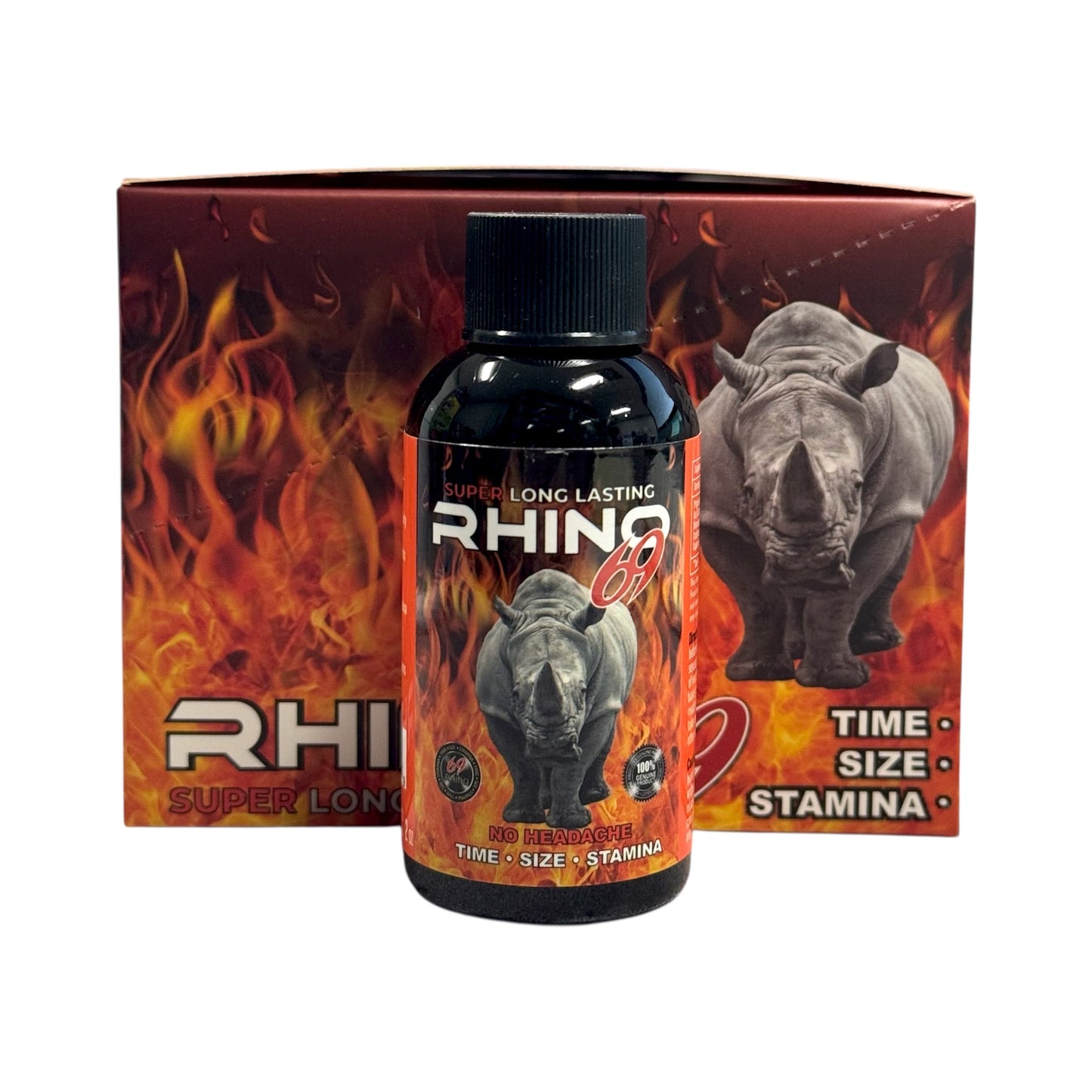 RHINO 69 | 12 Bottles Per Display | 2oz Per Bottle