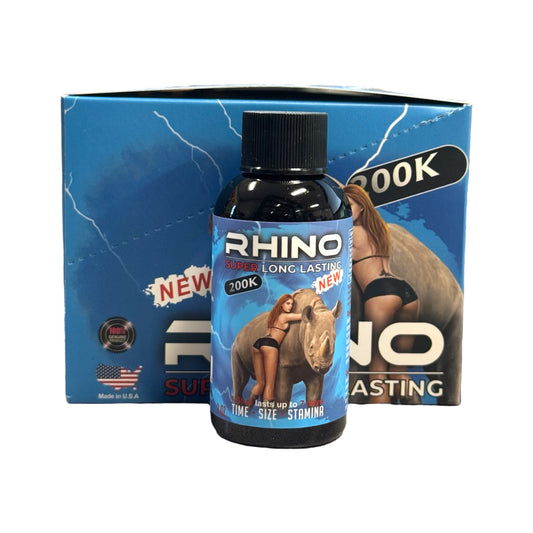 RHINO 200K | 12 Bottles Per Display | 2oz Per Bottle