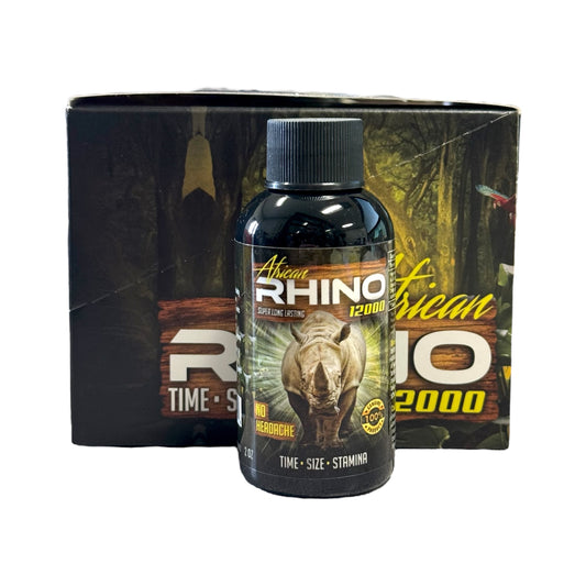 RHINO African 12000 | 12 Bottles Per Display | 2oz Per Bottle