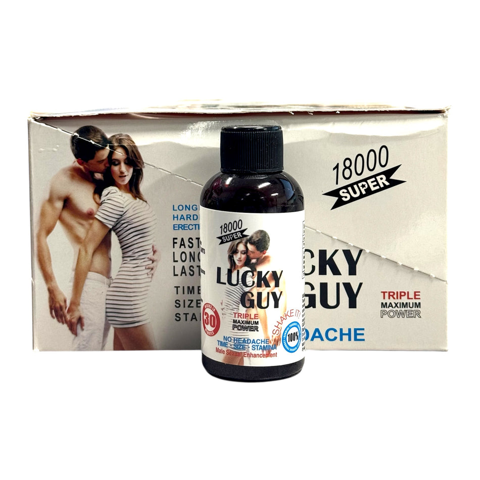 Lucky Guy 18000 Super | 12 Bottles Per Display | 2oz Per Bottle