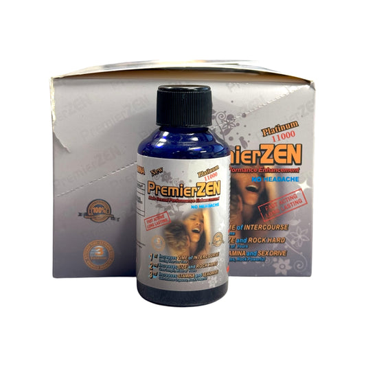 Premier Zen Platinum 11000 | 12 Bottles Per Display | 2oz Per Bottle