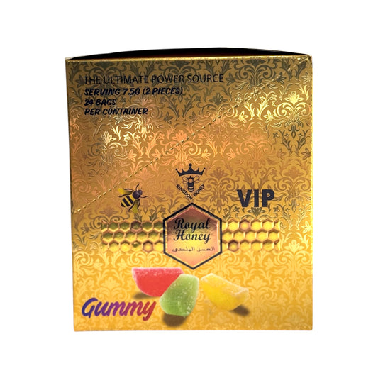 Vip Royal Honey Gummy | 24 Bags Per Display | 2 Pieces Per Bag