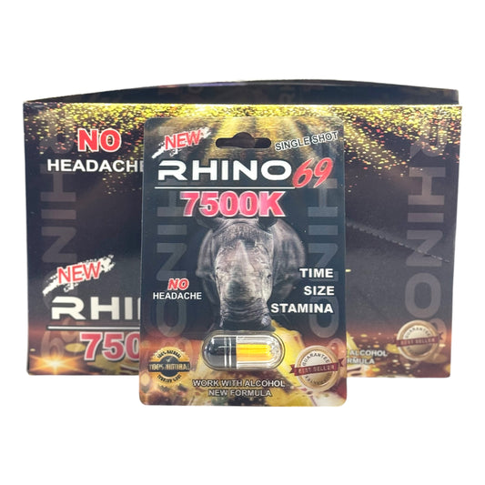 RHINO 69 7500K | 24ct Per Display | Single Shot