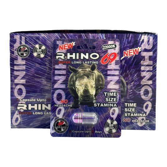 RHINO 69 22000K | 24ct Per Display | Single Shot