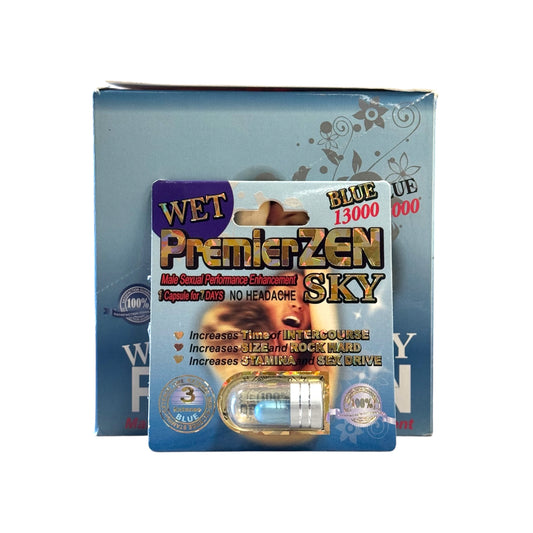 Premier Zen Sky Blue 13000 | 24ct Per Display | Single Shot