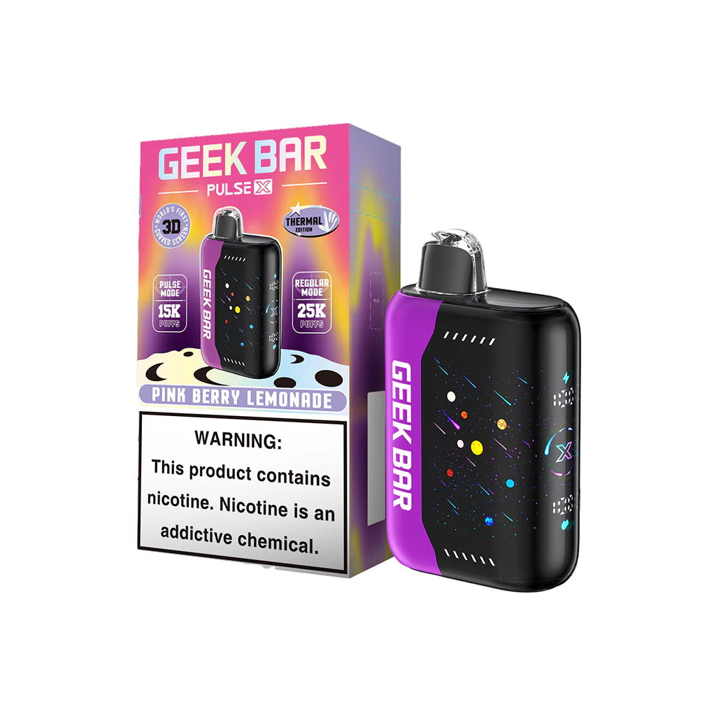 Geek Bar Pulse X | 25K Puffs | Rechargeable | 18ML | 5% | 5 Pack | Multiple Flavor Option
