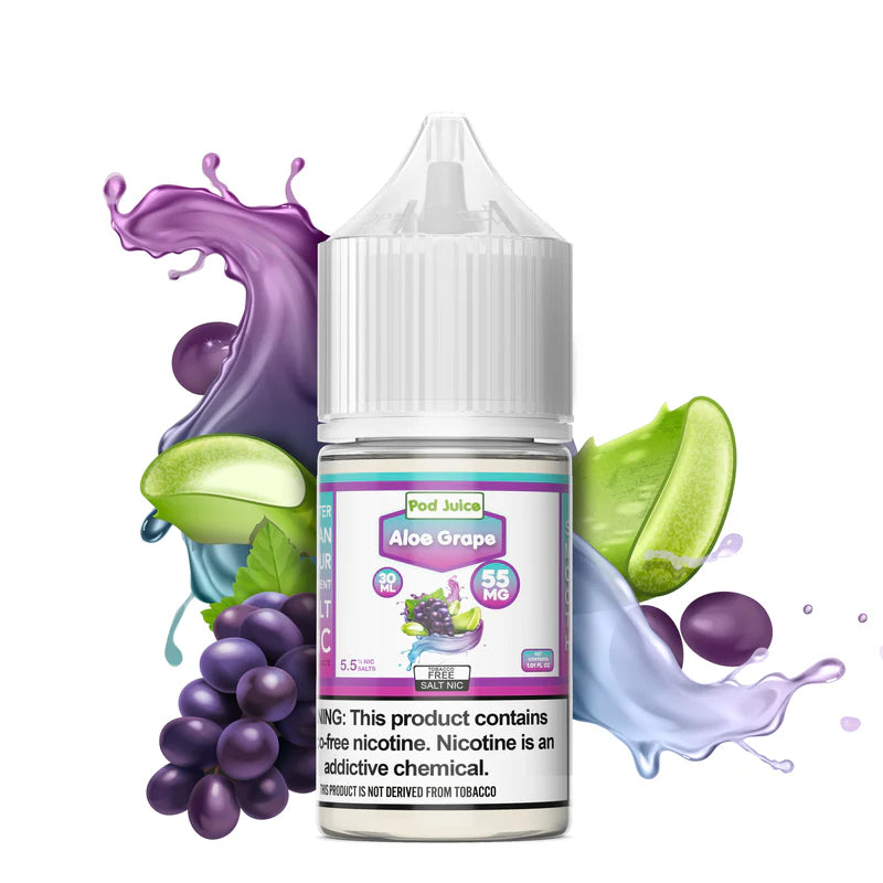 PodJuice_SaltNicotine_55MG_AloeGrape