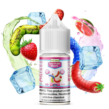 PodJuice_SaltNicotine_55MG_SourFruityWorms