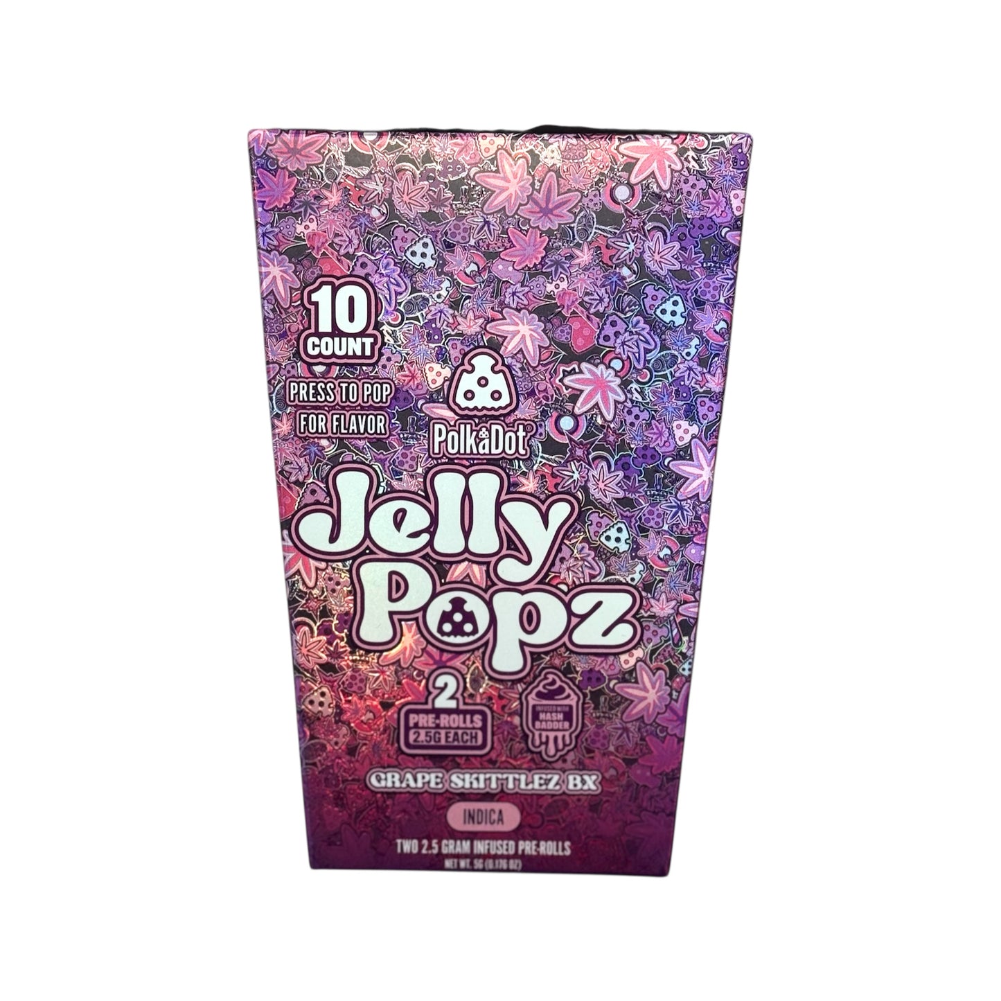 Polkadot_JellyPopz_2PreRolls_10Count_GrapeSkittlezBX