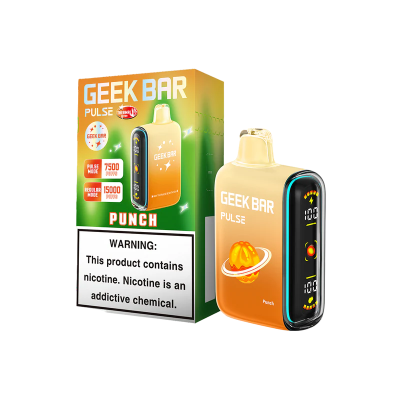 Geek Bar Pulse | 15K Puffs | Rechargeable | 5% | 5 Pack | Multiple Flavor Option